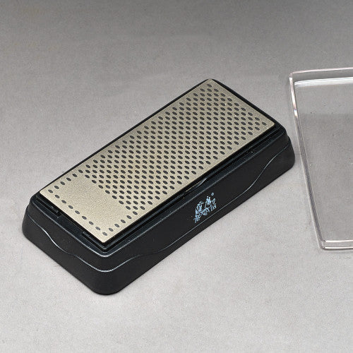Double-sided diamond surface sharpener