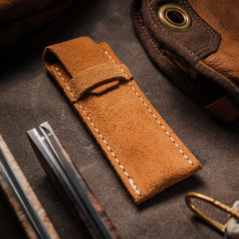 Universal Leather Sheath for Pocket Knives