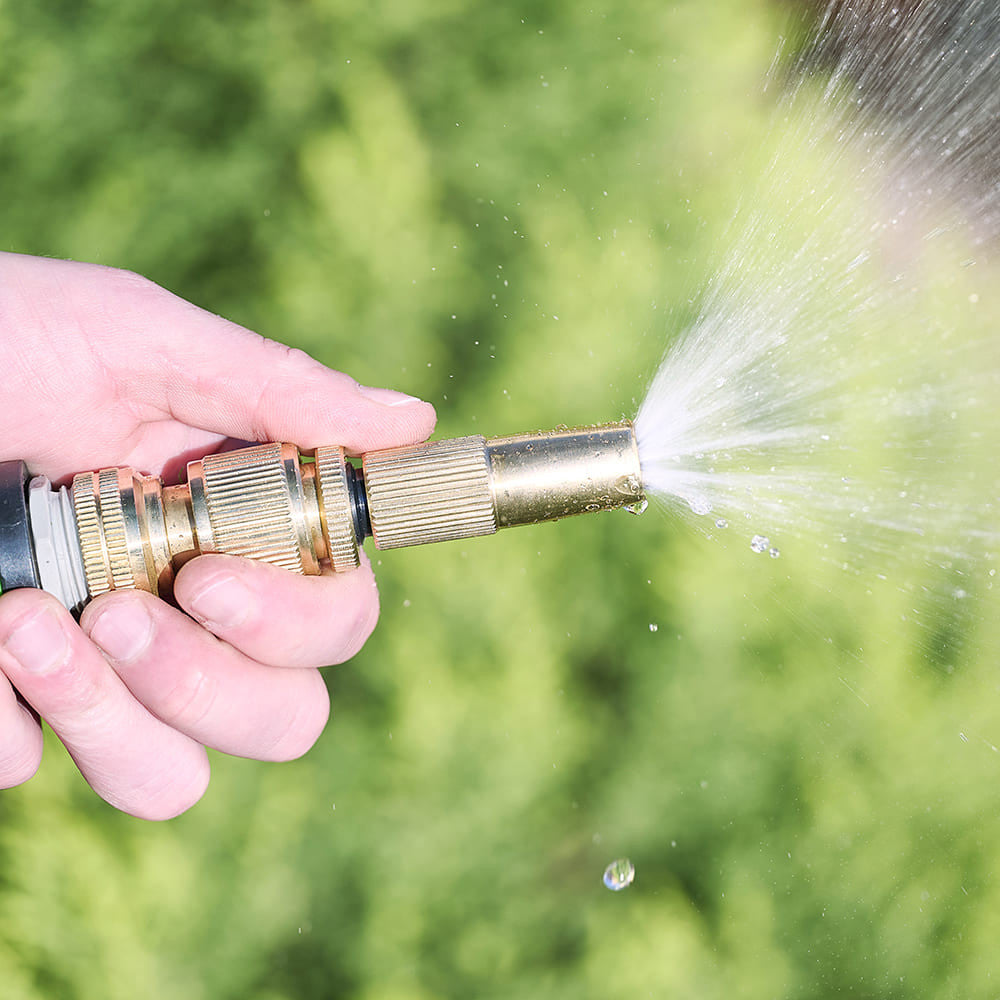 Solid Brass High-Pressure Quick Connector Nozzle - mist settings