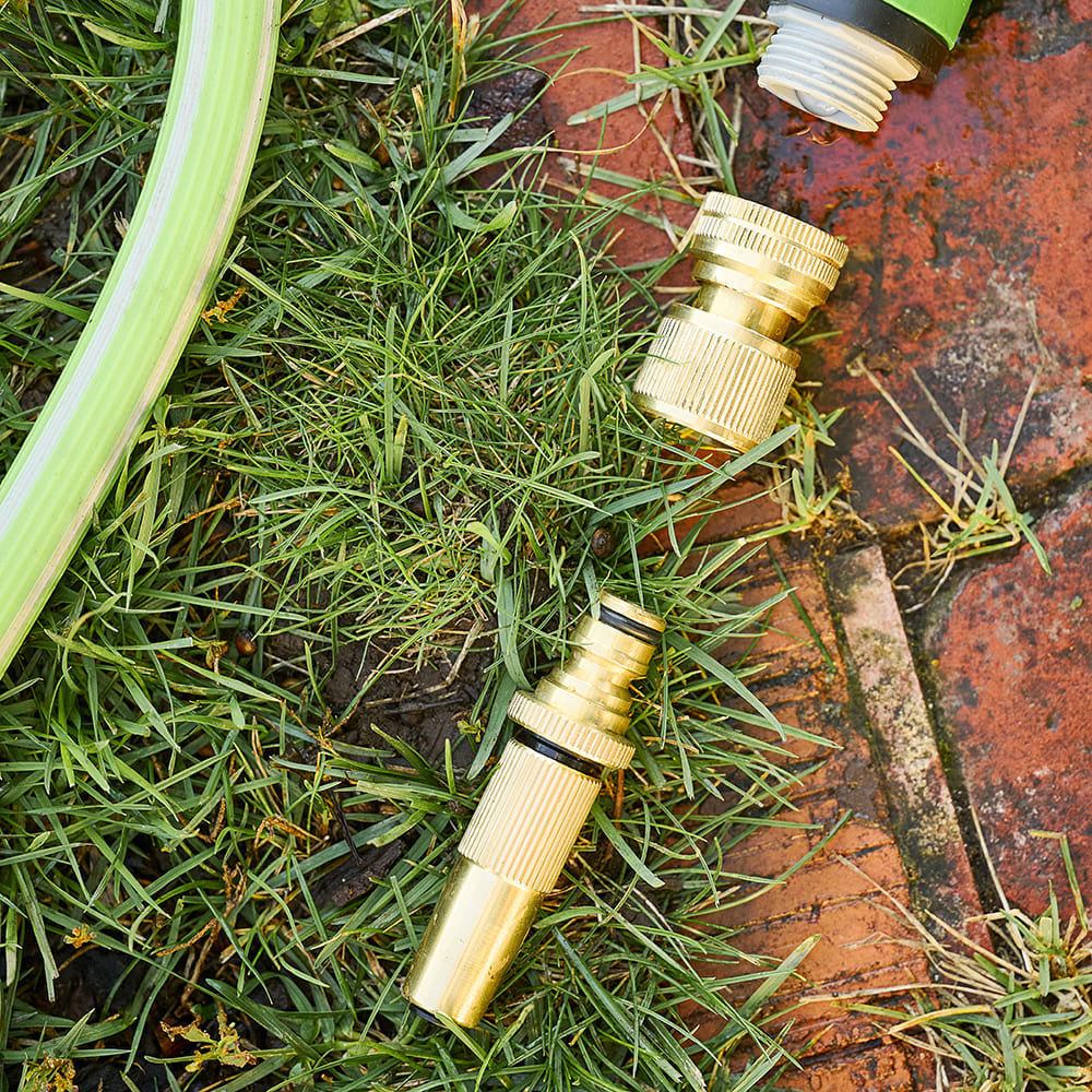 Solid Brass High-Pressure Quick Connector Nozzle