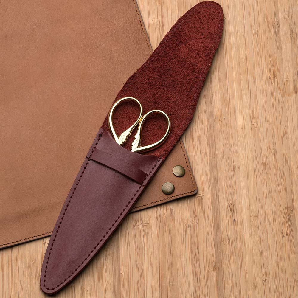 Burgundy Leather Case Made in France