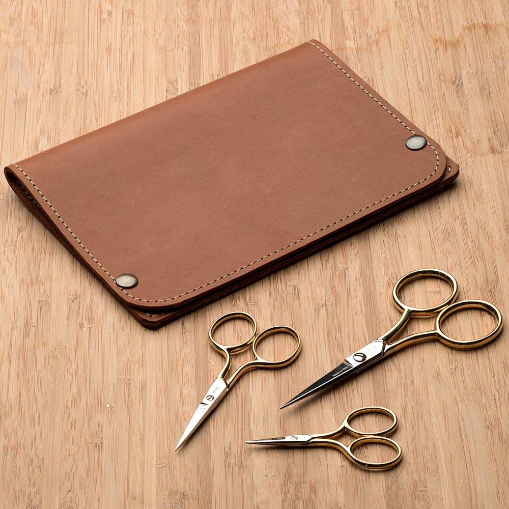 Classic Embroidery Scissors with French-Made Leather Case