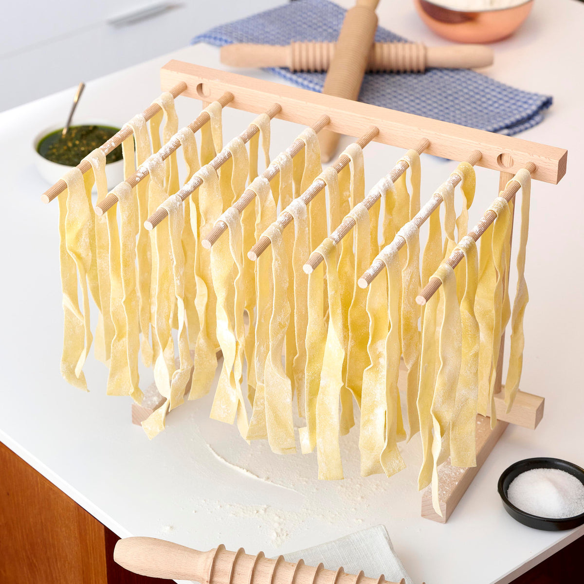 Stackable Drying Rack For Pasta Foldable Pasta Drying Rack