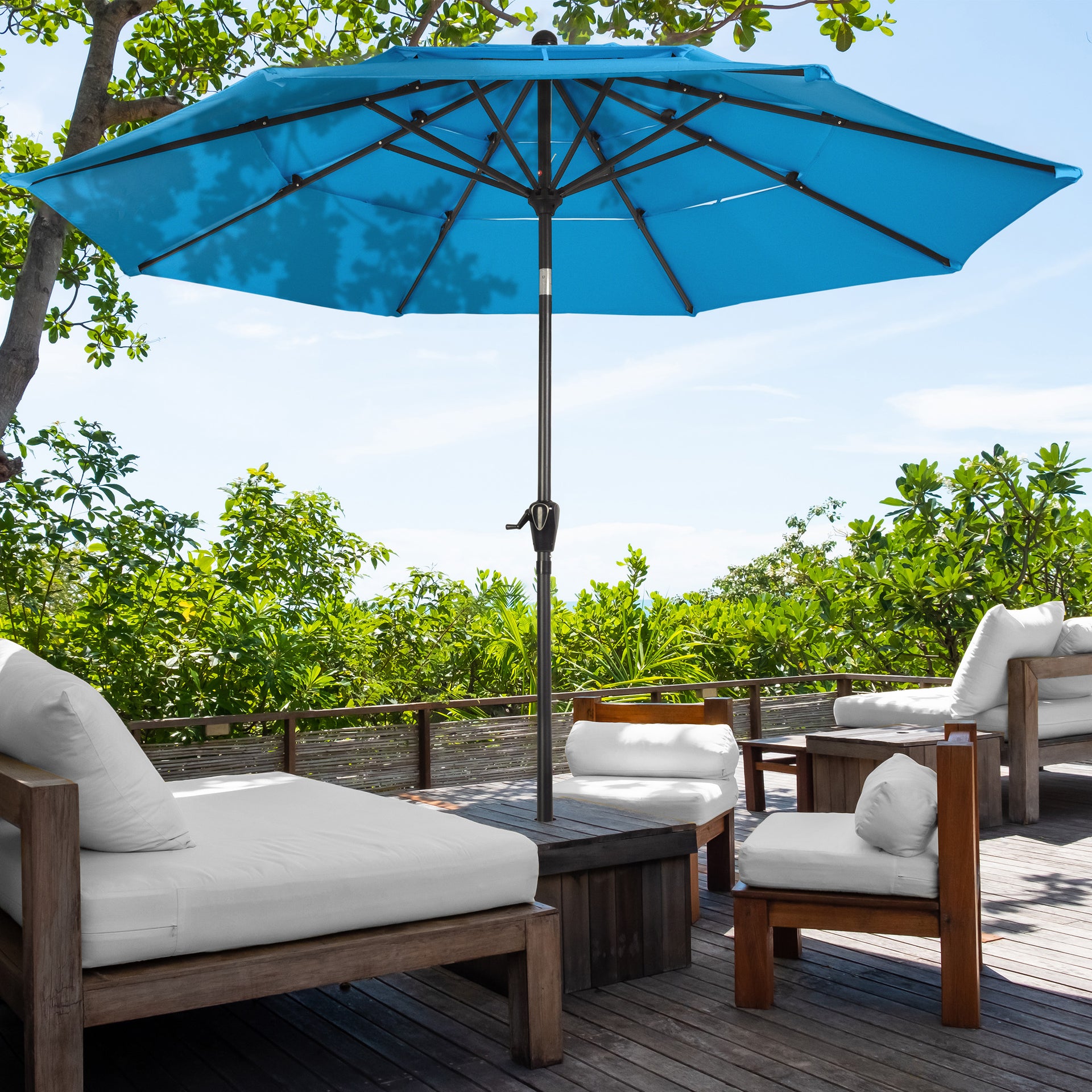Triple Layer Patio Umbrella