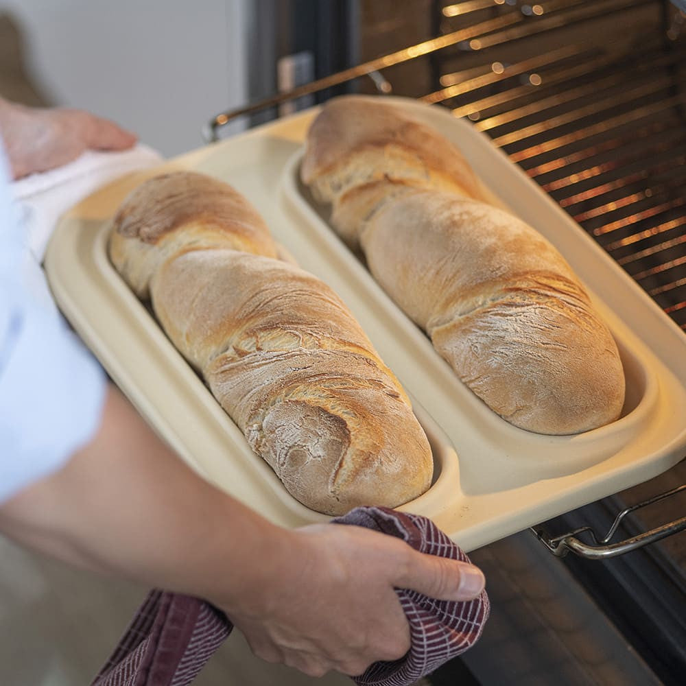 Handmade Ceramic Baguette Baker