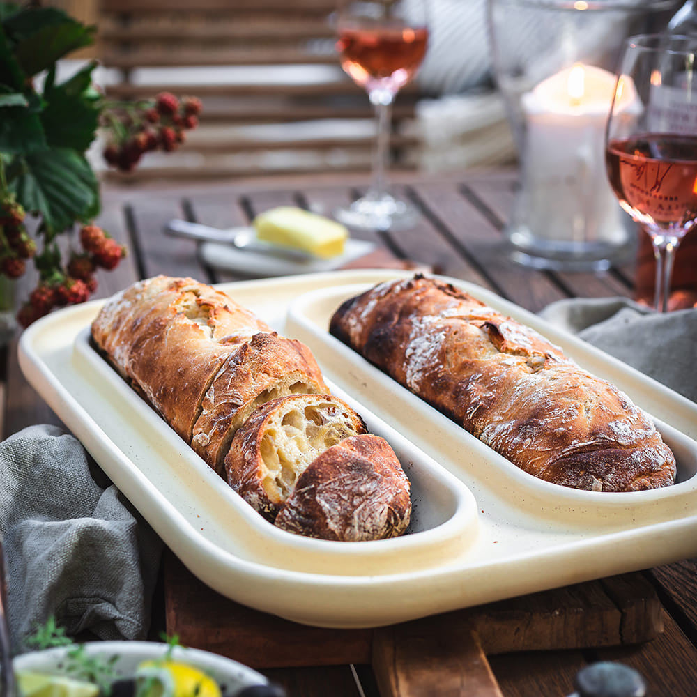 Handmade Ceramic Baguette Baker