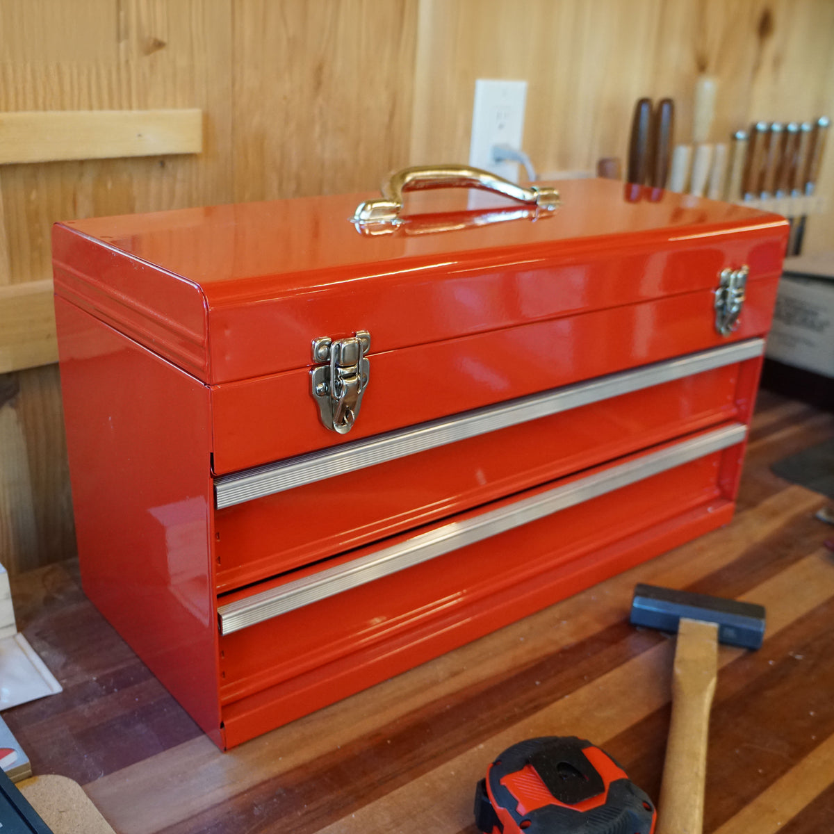 Heavy Duty 2-Drawer Steel Tool Box