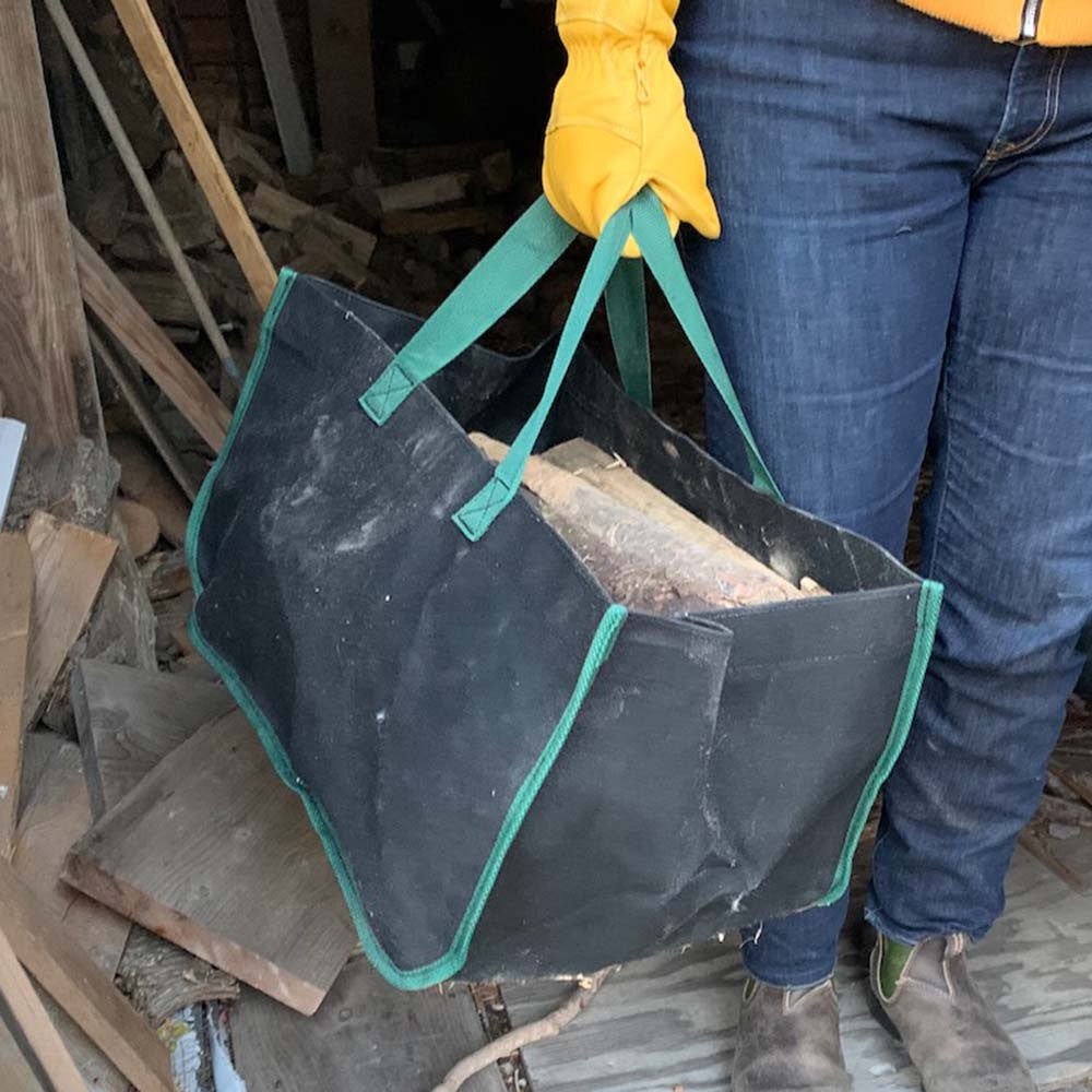 Waxed Canvas Log Carriers