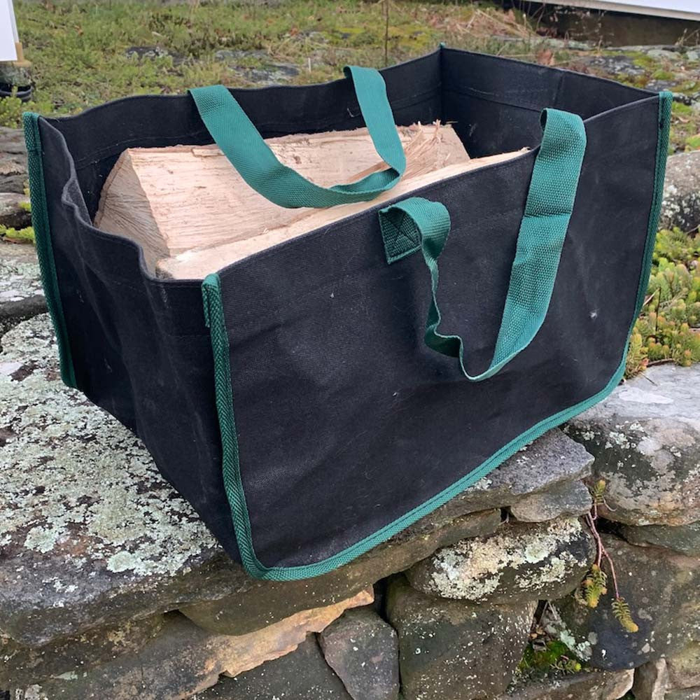 Waxed Canvas Log Carriers
