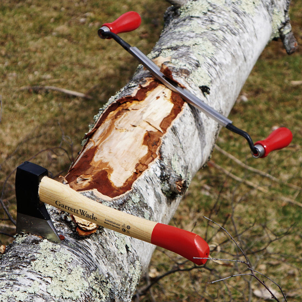 Homestead Building Pair - Mini Camp Hatchet & Drawknife