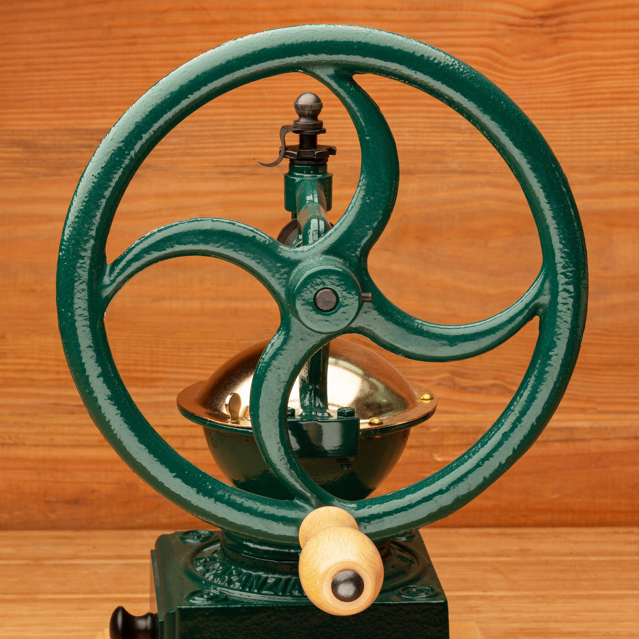 Large Italian Coffee Grinder - Green