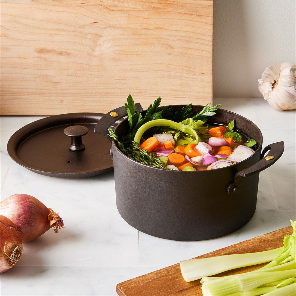 Spun Iron Stock Pots Made in the UK