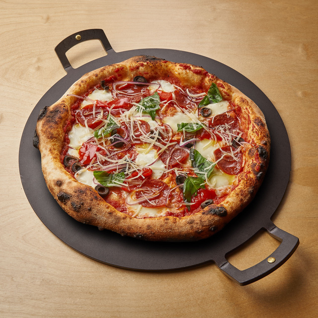Spun Iron Pizza Plate