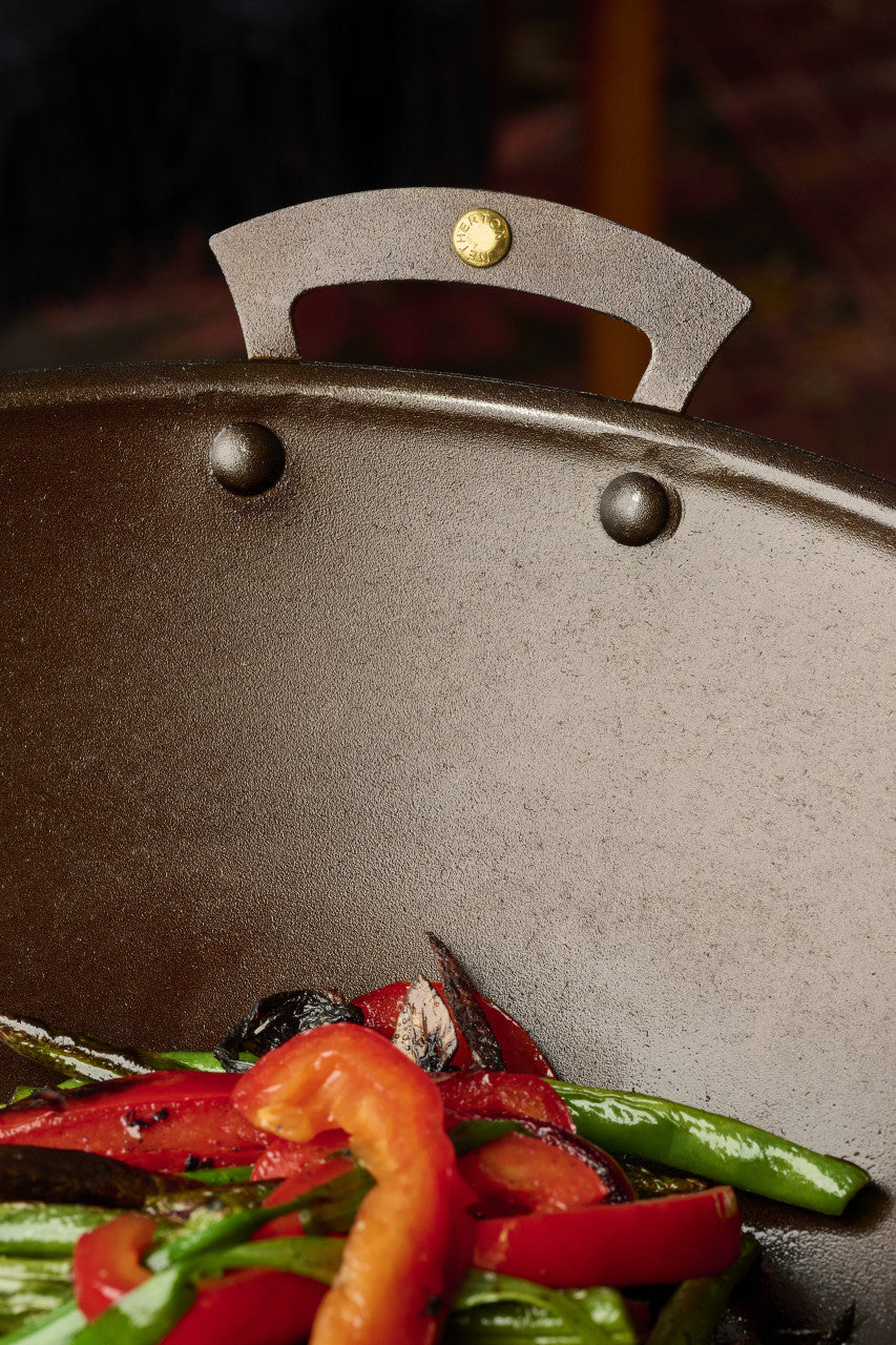 Netherton Prospector-Handled Spun Iron Wok | Garrett Wade