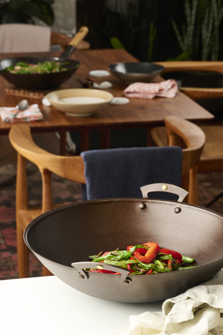 Netherton Prospector-Handled Spun Iron Wok | Garrett Wade