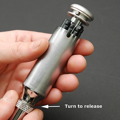 Garrett Wade Hand Push Drill - Silver