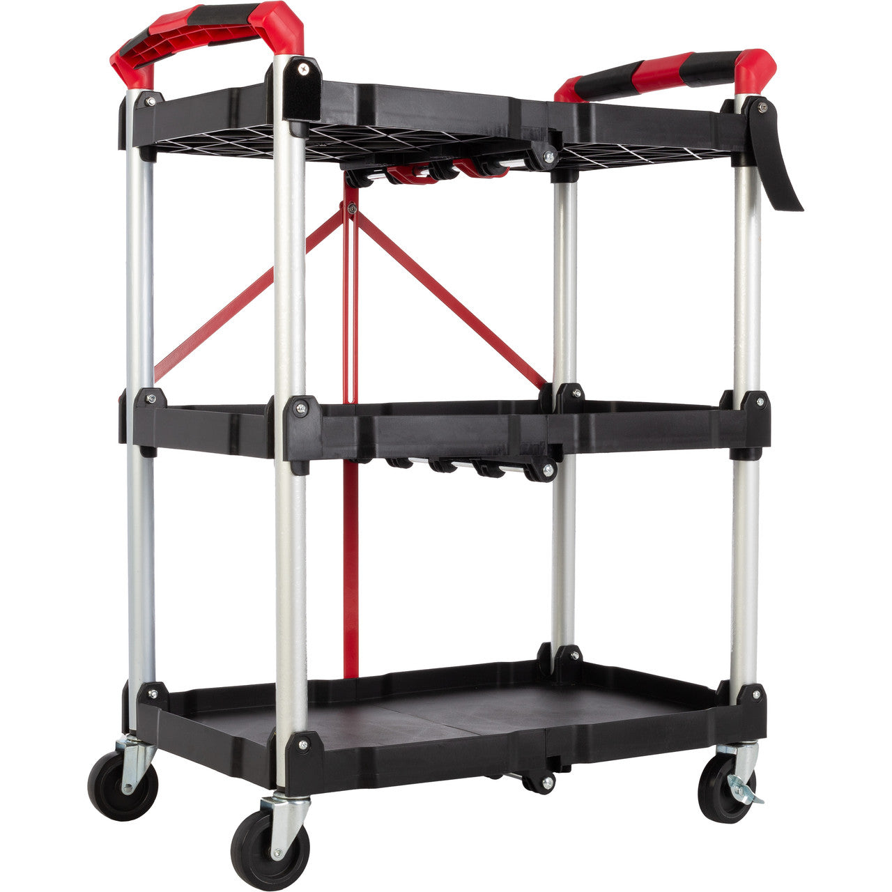 Folding Cart  (50lb Capacity Per Shelf)