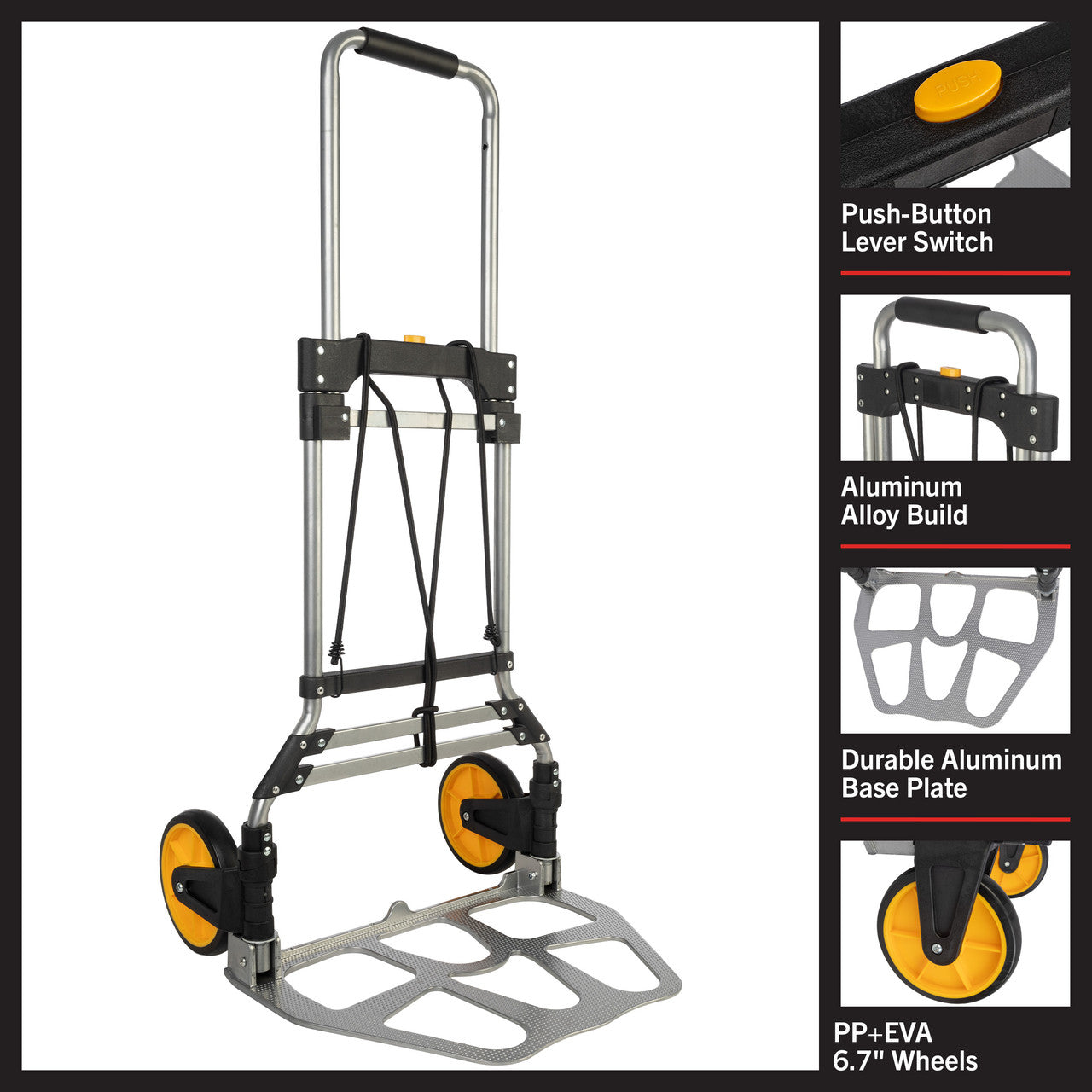 Folding Dolly Cart with 330lb Capacity