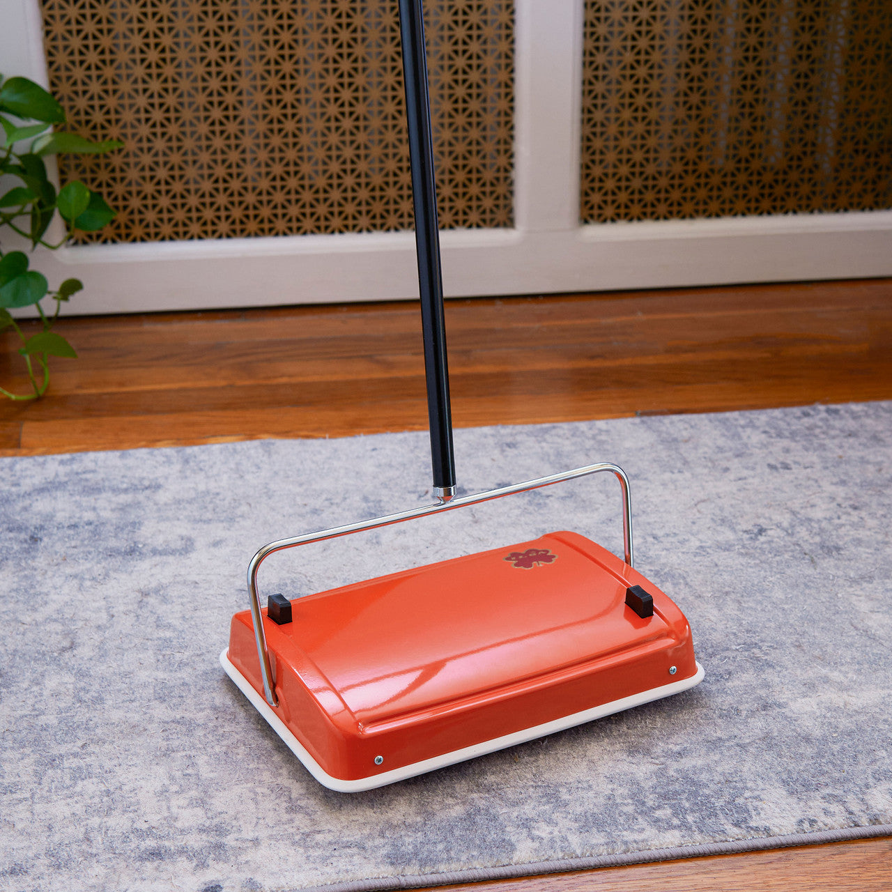 Retro Orange Carpet Sweeper