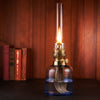 Custom Large Light Blue Glass Lamp