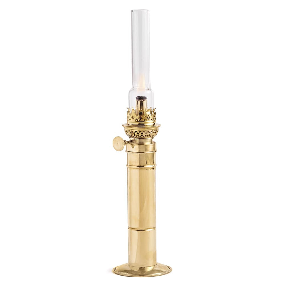 Brass Column Oil Lamp