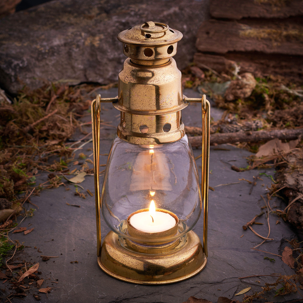 Mini “Miner’s Lamp” Candle Holder