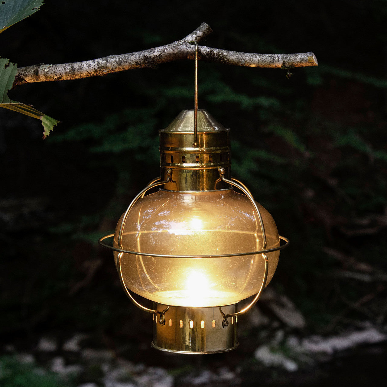 Brass “Onion”-Style Oil Lamp