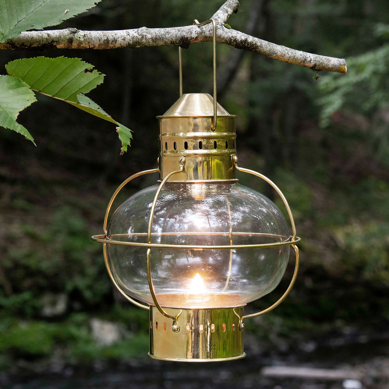 Brass “Onion”-Style Oil Lamp