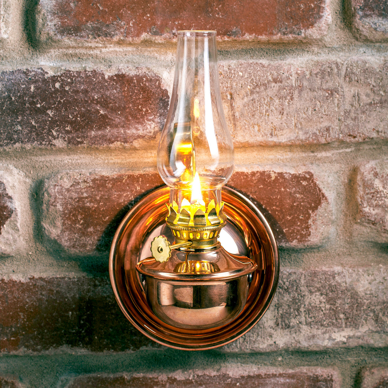 Unique Copper & Brass Swivel Oil Lamp