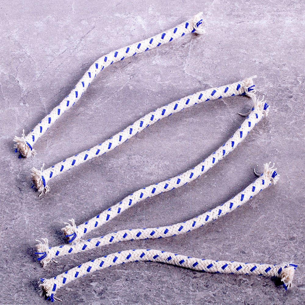 Set of 5 Replacement Wicks for Unique Copper & Brass Swivel Oil Lamp