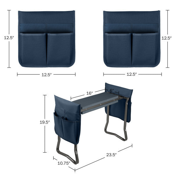 Portable Bench & Kneeler, Navy