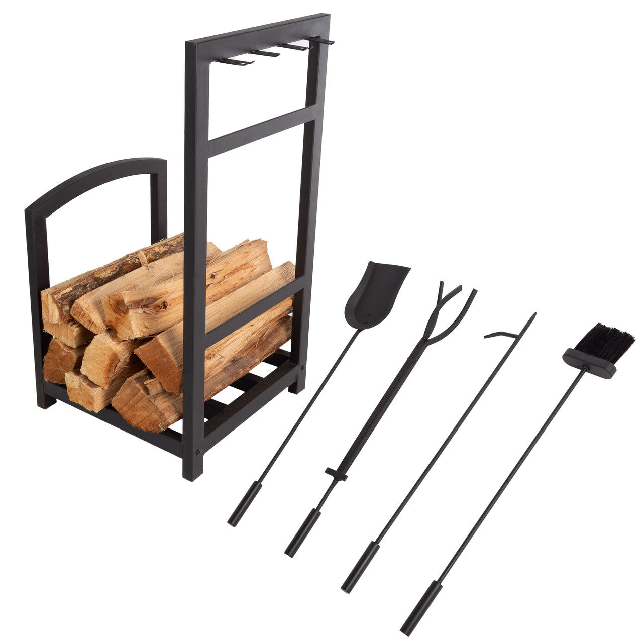 5-Piece Firewood Rack Set