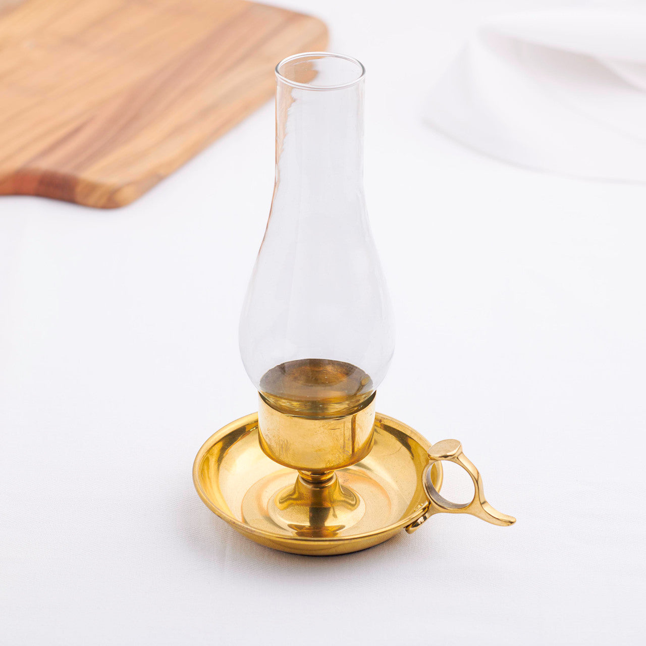 Vintage-Inspired Brass Candle Holder