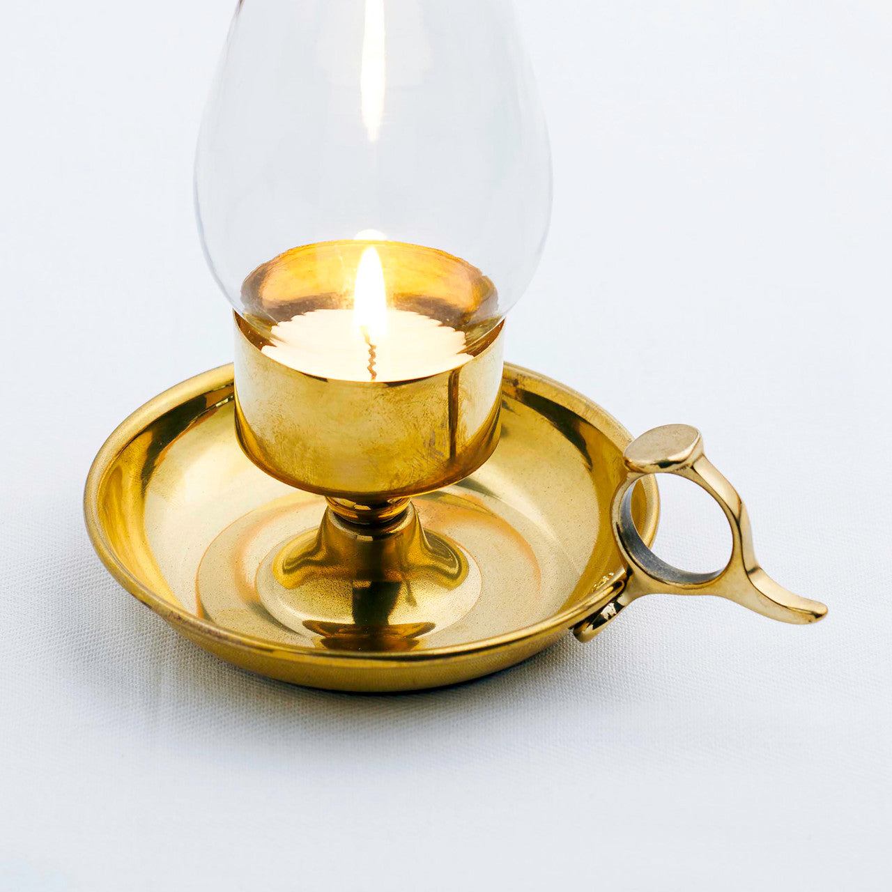 Vintage-Inspired Brass Candle Holder