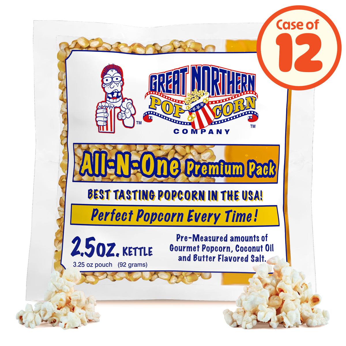 2.5 oz Popcorn Packs - 12 packs