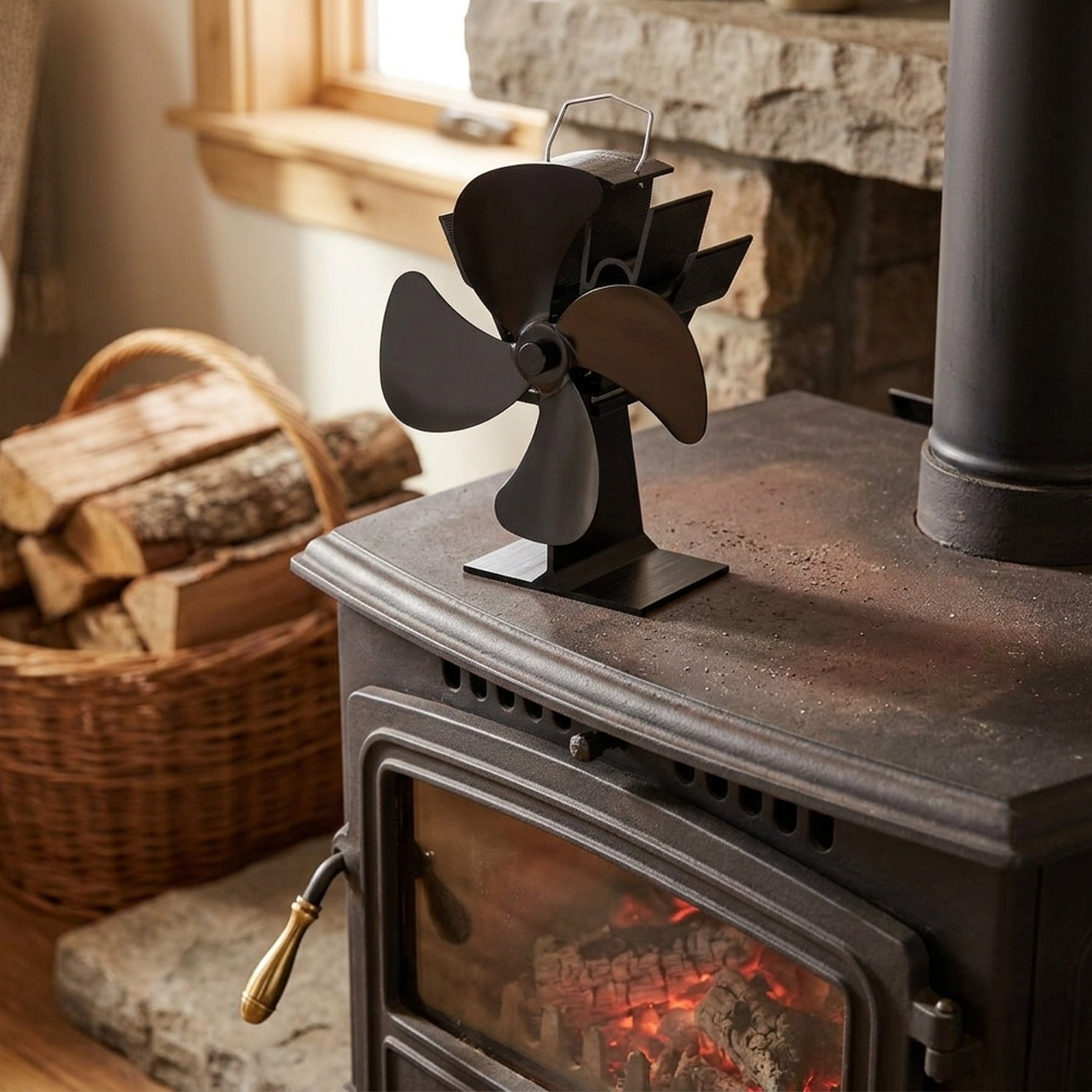 Home-Complete Heat-Powered Stove Fan | Garrett Wade