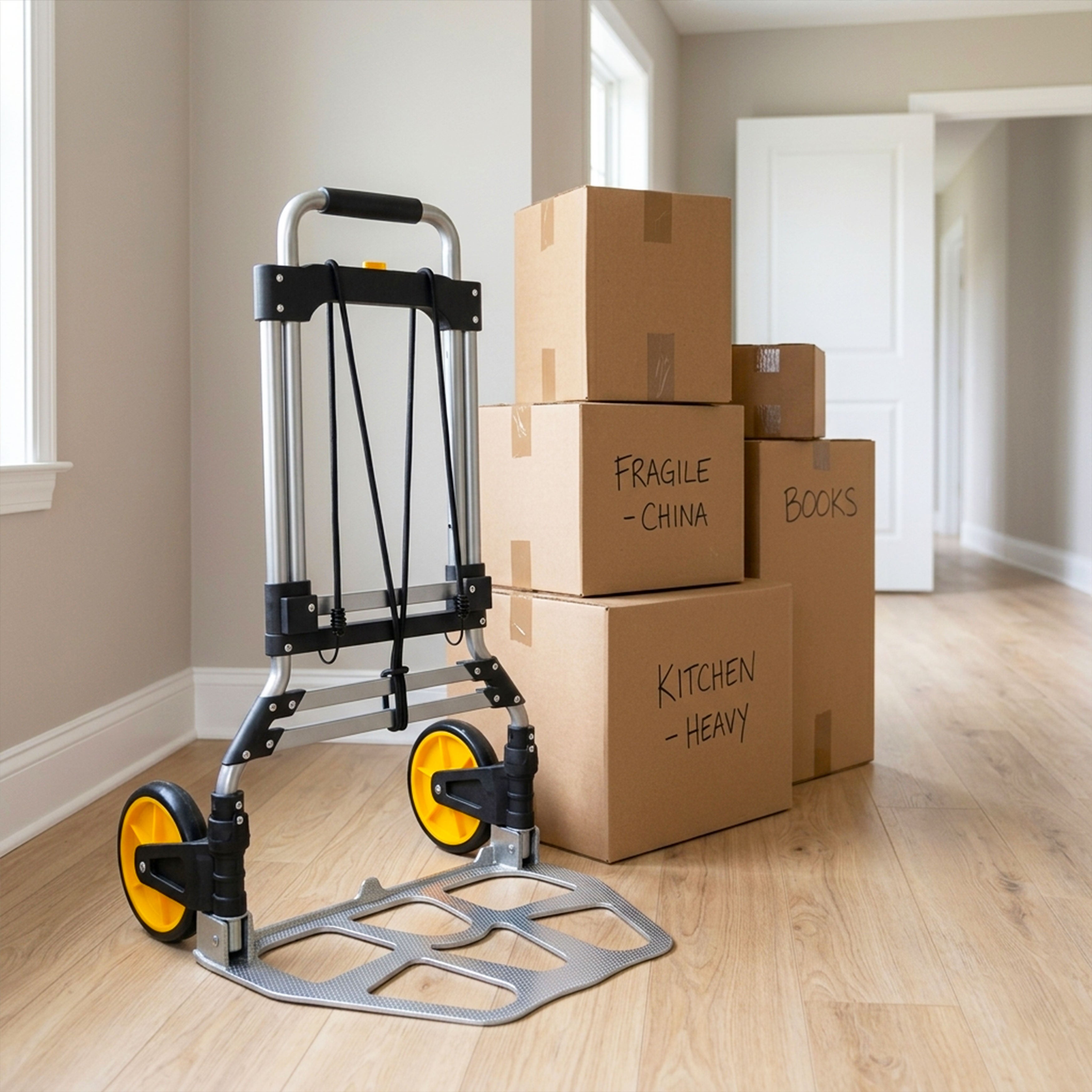 Stalwart Folding Dolly Cart with 330lb Capacity | Garrett Wade
