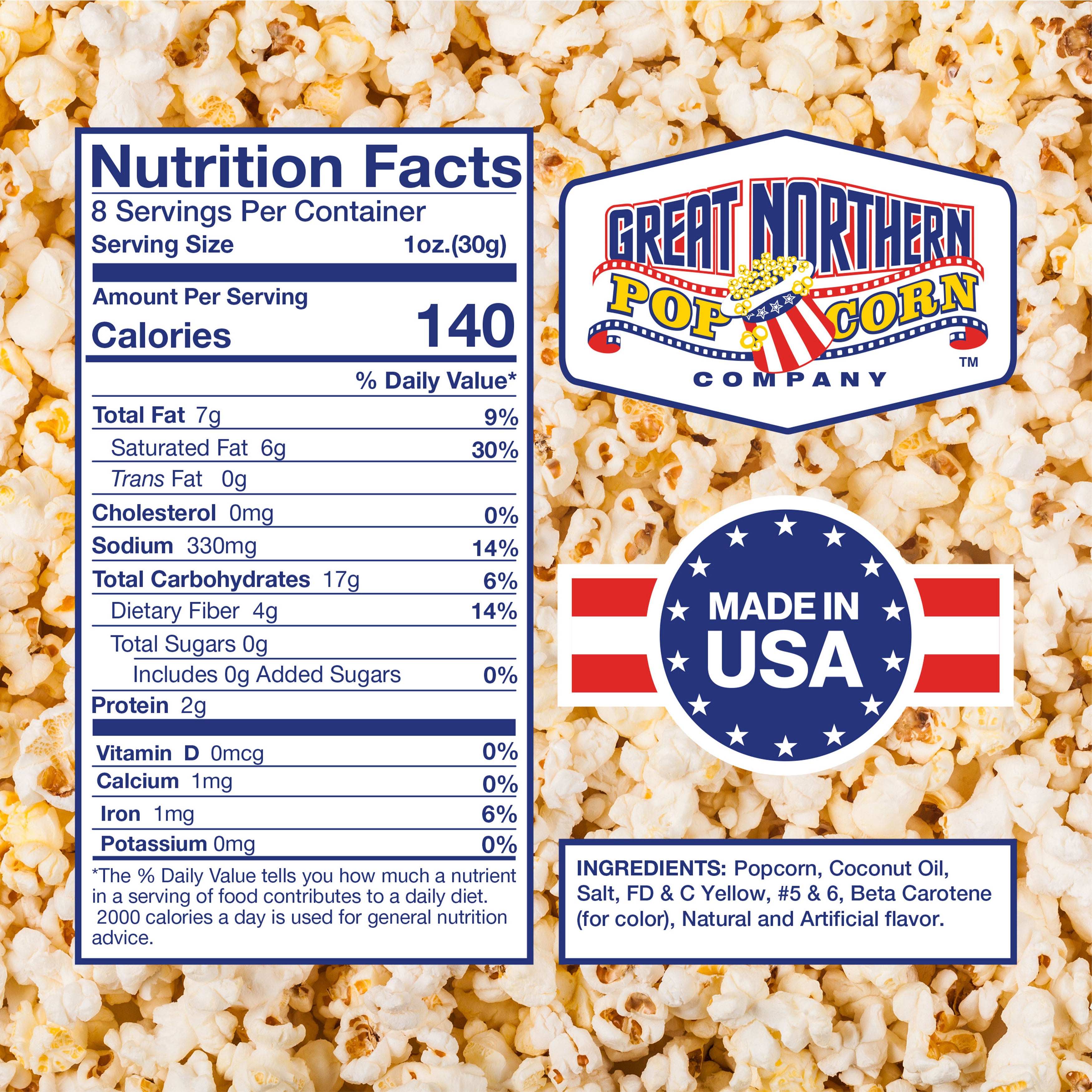 8 Oz. Popcorn Packs - 24 packs