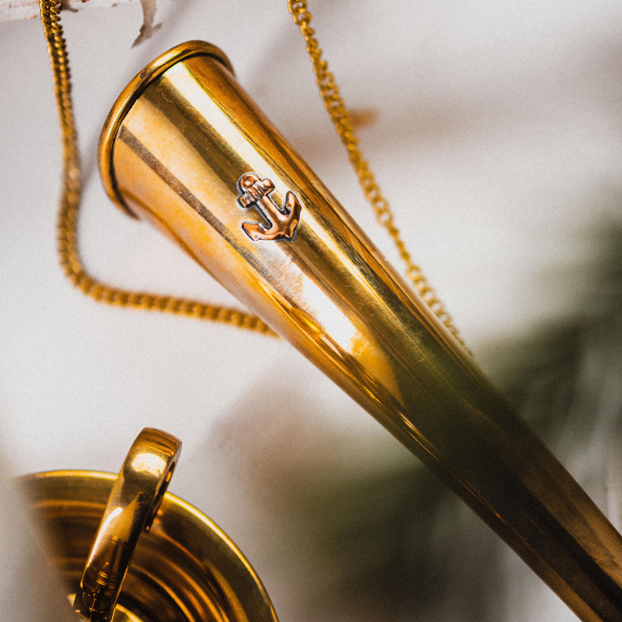 Brass & Silver Hunting Horn