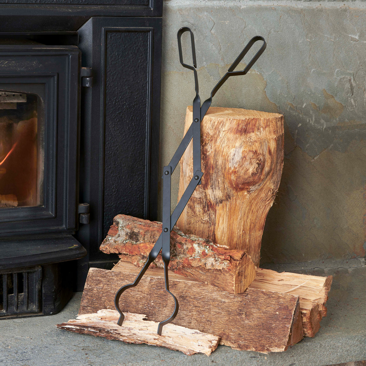 25" Fireplace Tools Iron Log Grabber