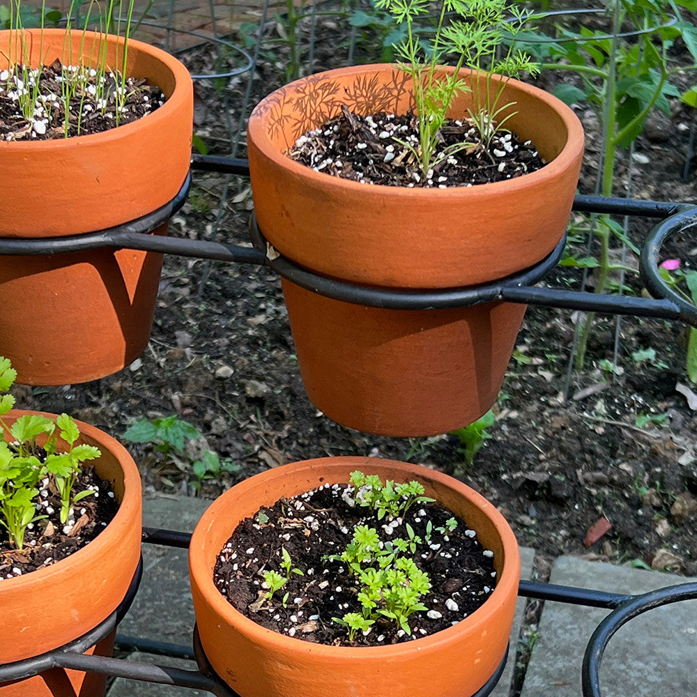 Terracotta Planter Stand - Fits 9 Pots