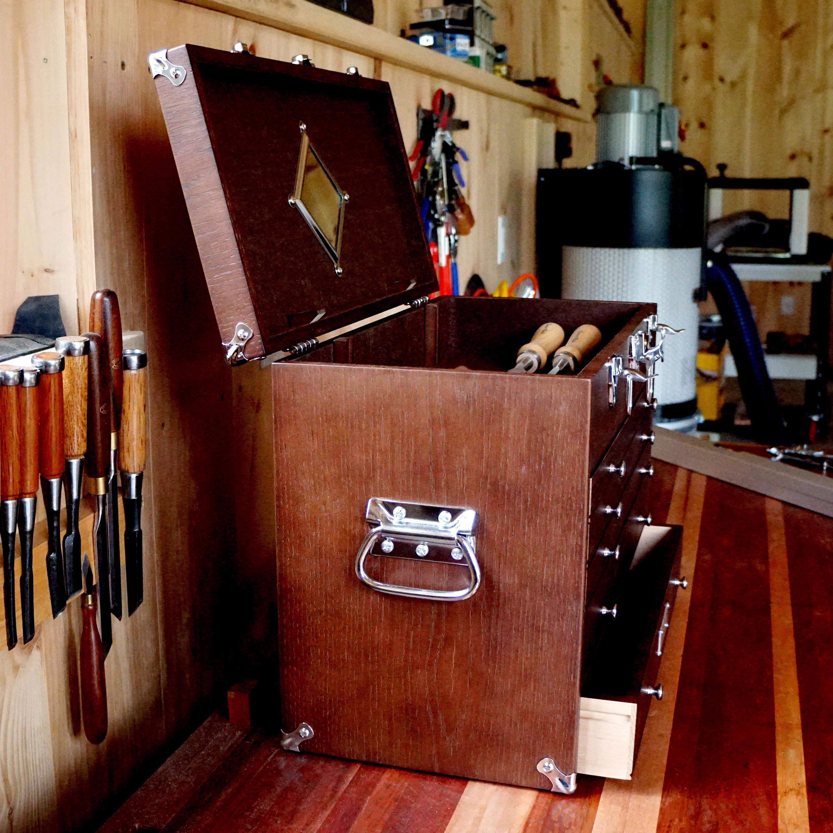 Gerstner International Dark Oak 5-Drawer Chest
