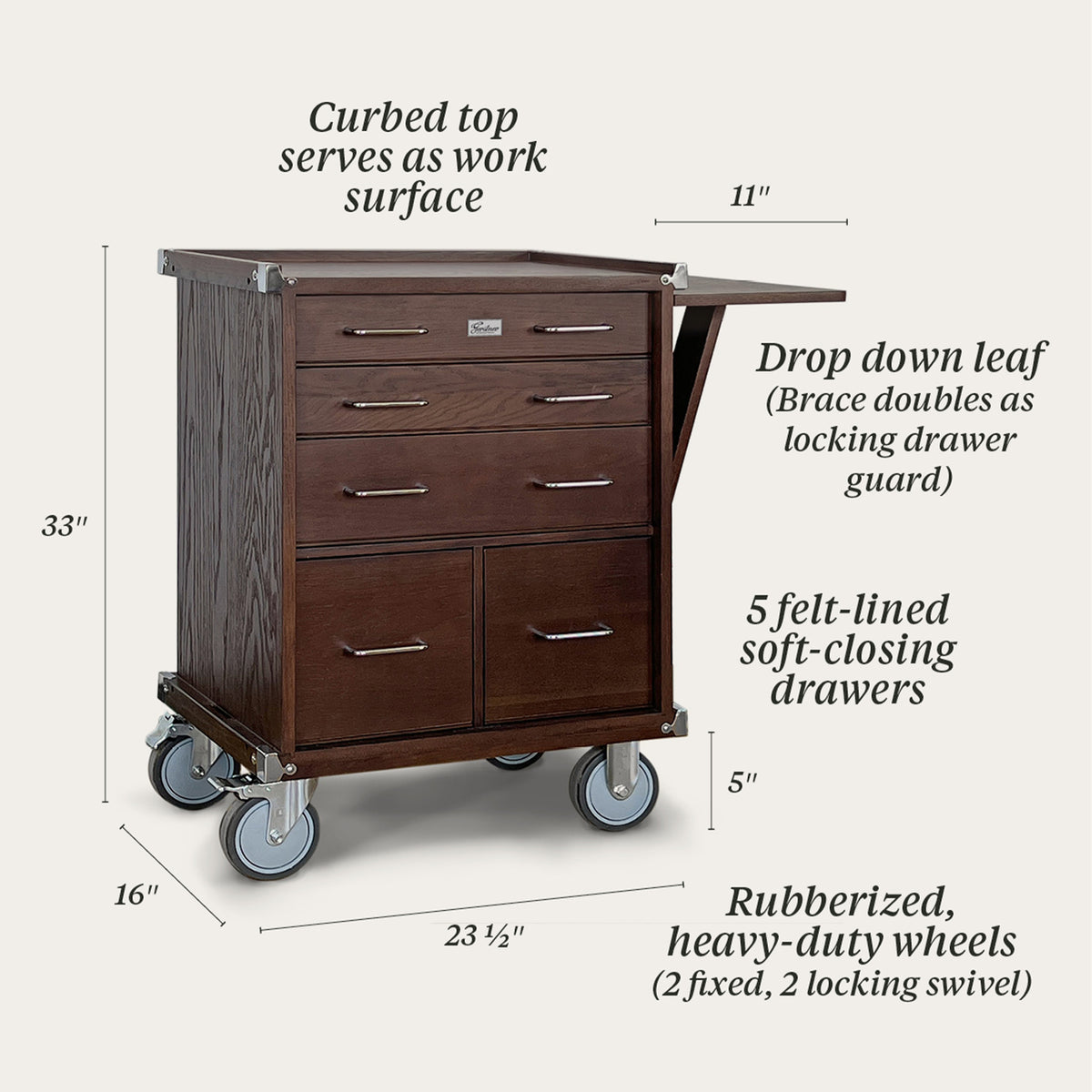 Gerstner International Matched Pair Of Dark Oak Storage Chests