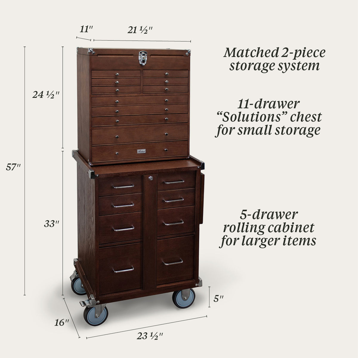Gerstner International Matched Pair Of Dark Oak Storage Chests