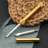 2-in-1 Brass Crochet Hook