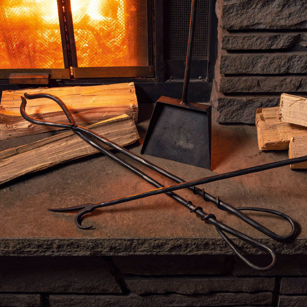 Set of 3 Fireplace Tools