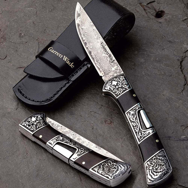 Damascus Blade Folding Knife