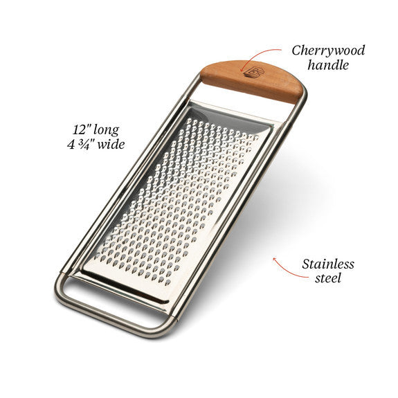 Flat Fine Grater - made in Italy - for cheeses and more