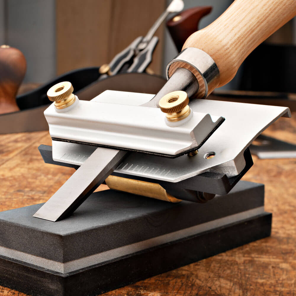 2-in-1 Honing Guide with Brass Roller