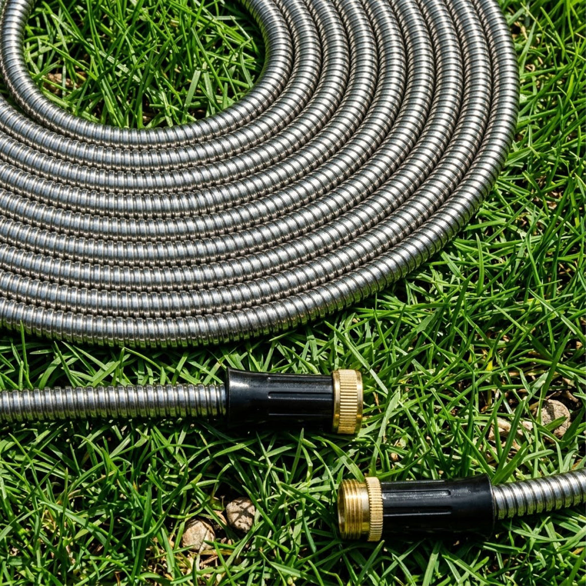 Ultra-Durable Garden Hose and Rack Set
